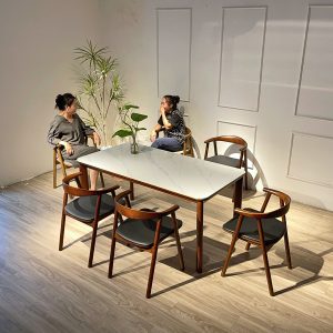 Bộ Bàn Ăn OKA 1m595 - OK6G159W