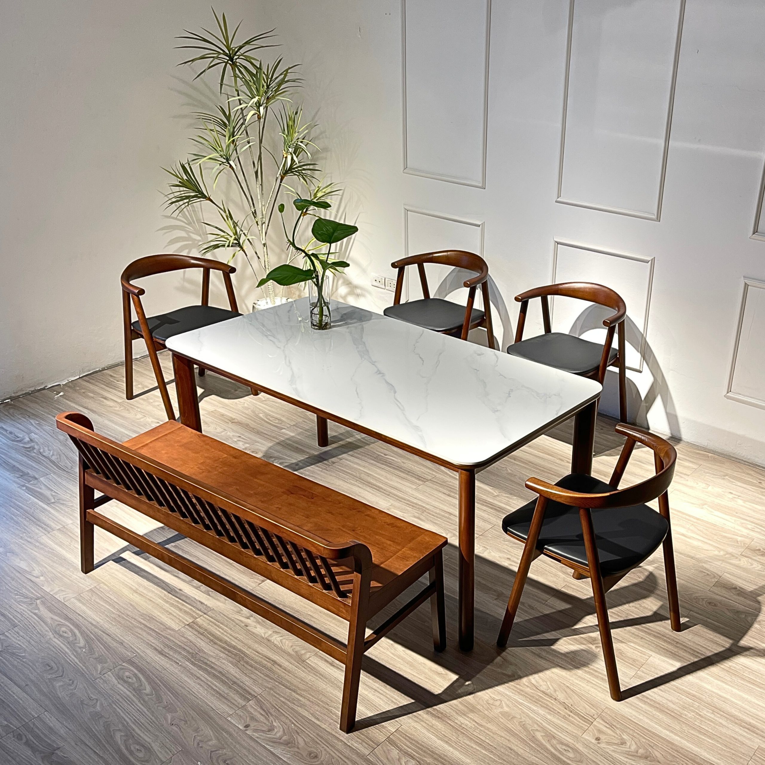 Bộ Bàn Ăn OKA 1m595 phối bench - OK2GB14 - Hình ảnh 3