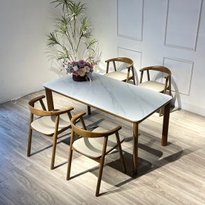 Bộ Bàn Ăn Đá OKA 1m595 - OK4G159