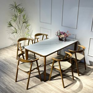 Bộ Bàn Ăn Đá OKA 1m595 - OK5G159