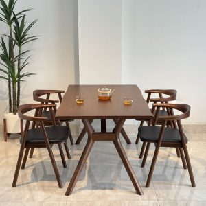 Bộ Bàn Ăn Gỗ OKA 1M5- OK4G15