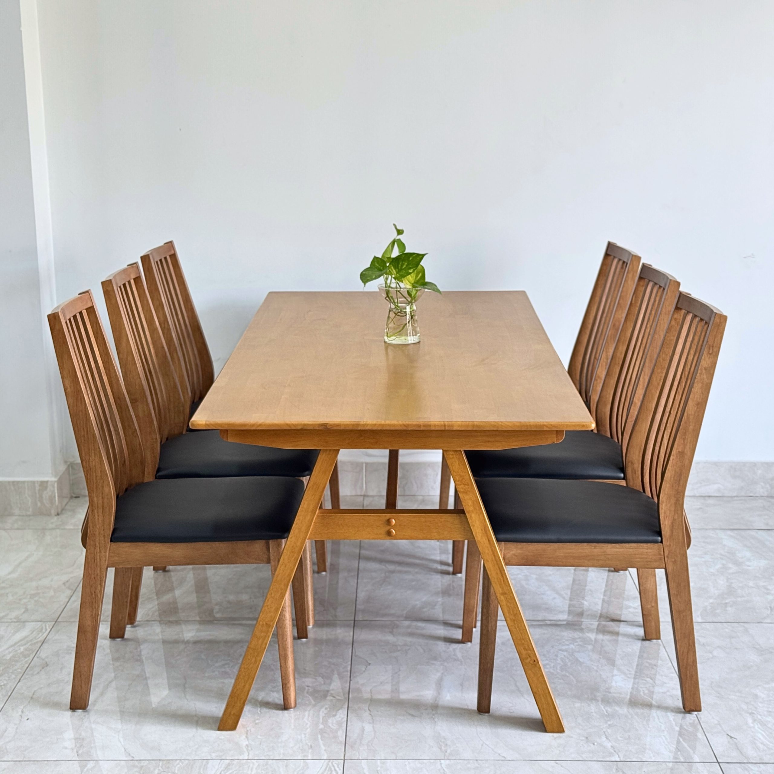 Bộ Bàn Ăn Gỗ HILTON 1m8 - HT6G1M8 - Hình ảnh 3