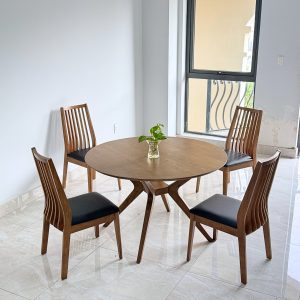Bộ Bàn Ăn Tròn Hilton D1200 - HT4GD12