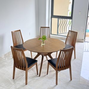 Bộ Bàn Ăn Tròn Hilton D1200 - HT5GD12