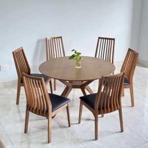 Bộ Bàn Ăn Tròn Hilton D1200 - HT6GD12
