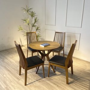 Bộ Bàn Ăn Tròn Hilton D800 - HT4GD800