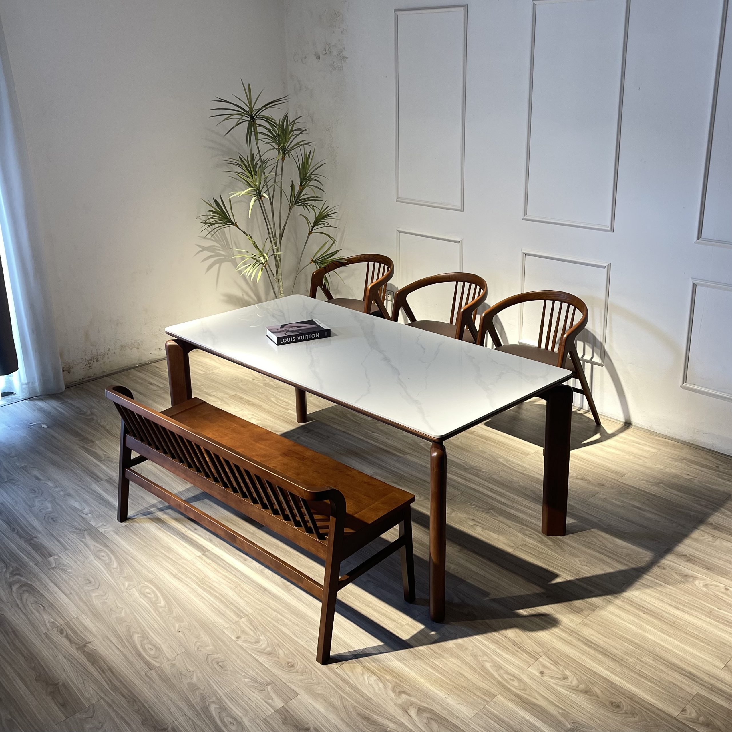Bộ Bàn Ăn MORI 1m79 Phối bench - ĐMR4GB14 - Hình ảnh 2