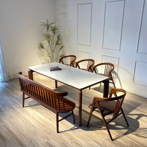Bộ Bàn Đá MORI 1M79 Phối Bench 207 - ĐMR4GB15