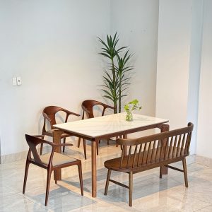Bộ Bàn Đá SENI 1M39 phối bench 207 - ĐSN3GB13