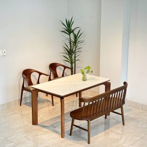 Bộ Bàn Đá SENI 1M39 phối bench 207 - ĐSN2GB13