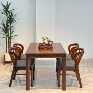 Bộ Bàn Ăn Gỗ CANDY 1M35 - GCD4G135
