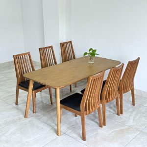 BỘ BÀN ĂN HILTON SEPIA 1M75 - HTSE6G
