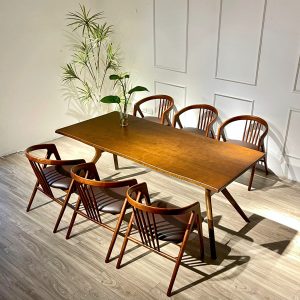 Bộ Bàn Ăn Gỗ MORI 2M- MR6G20
