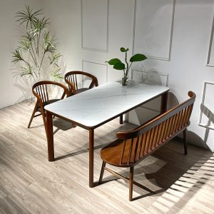 Bộ Bàn Ăn MORI 1m595 phối bench - MR2GB150
