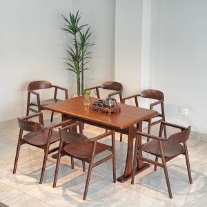 Bộ bàn ăn Óc Chó 1m3 - OCXO6G13