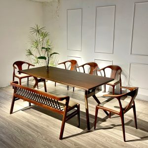 Bộ Bàn Ăn SENI 2M Phối Bench Mùa Thu - GSE5GB138