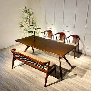 Bộ Bàn Ăn SENI 2M Phối Bench Mùa Thu - BSE3G138