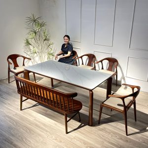 Bộ Bàn Đá SENI 1M79 Phối Bench 207 - ĐSN5GB15