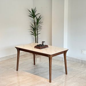 Bàn Ăn Đá NAVI 1M59 Walnut