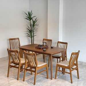 Bộ Bàn Ăn Milan Grace 1m4 - ML6G14