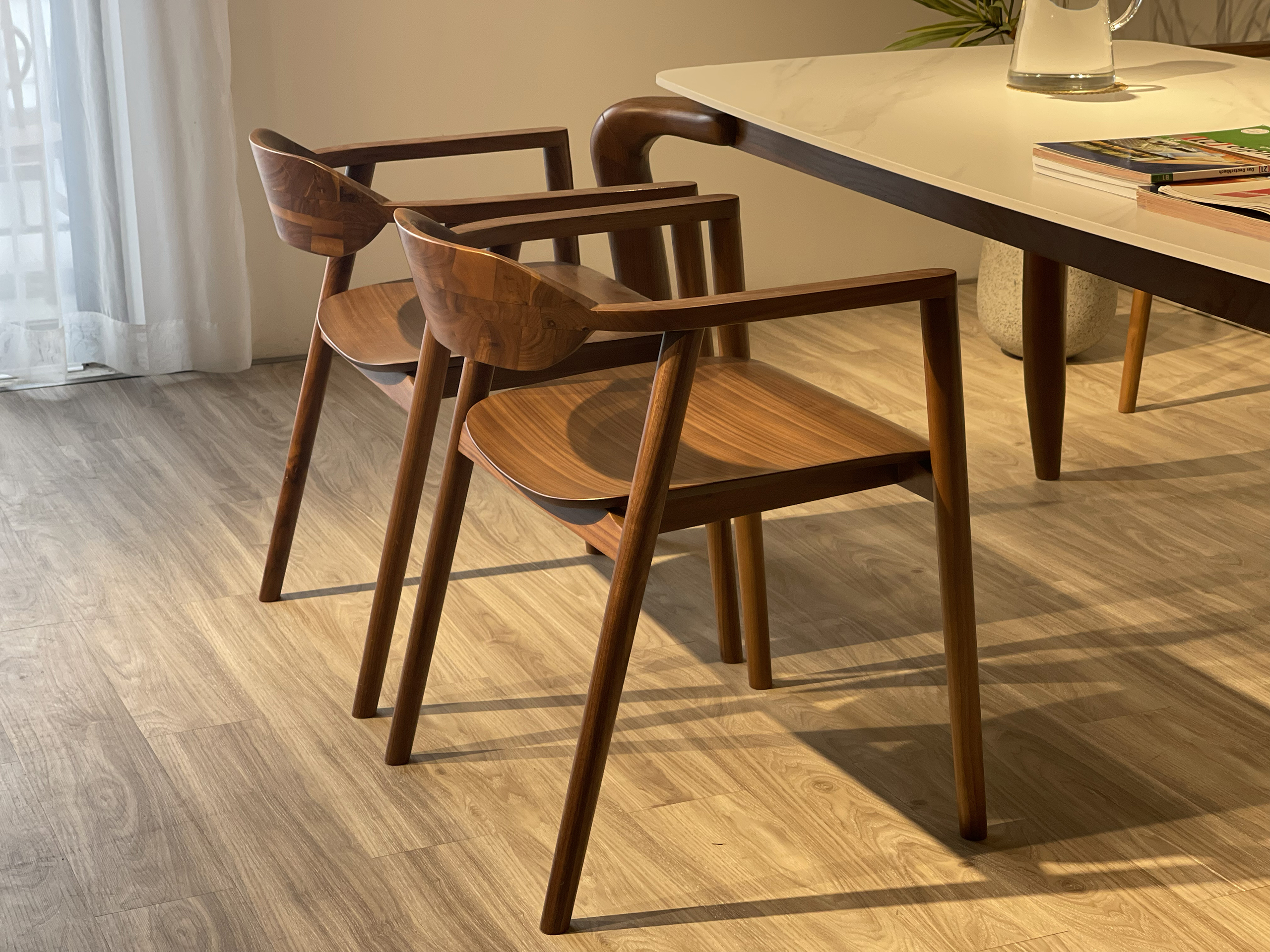 Bộ Bàn Ăn Gỗ ÓC CHÓ 1M5 phối bench - BOC3GB14 - Hình ảnh 18
